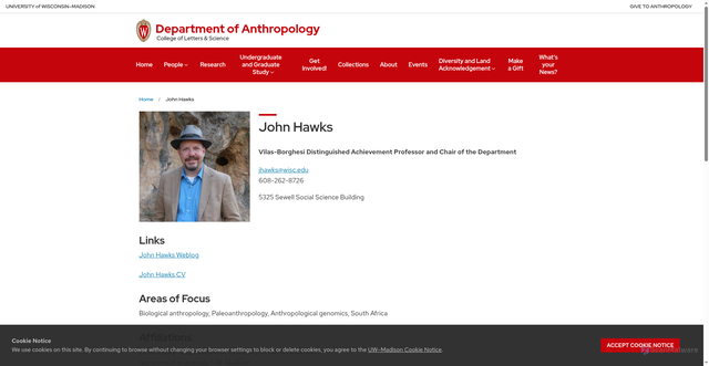 Security scan screenshot of https://www.anthropology.wisc.edu/staff/hawks-john/