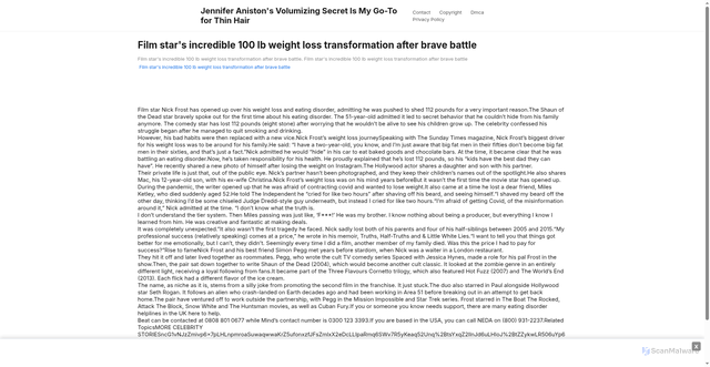 Security scan screenshot of https://altairaquahugo-67wm57d2dn.edgeone.app/16549-film-stars-incredible-100-lb-weight-loss-transformation-after-brave-battle.html