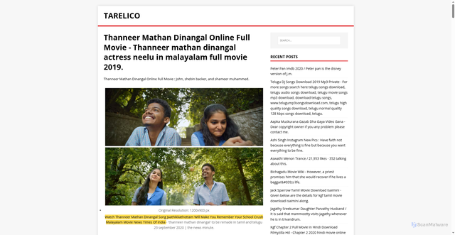 Security scan screenshot of https://ocilerat.pages.dev/posts/thanneer-mathan-dinangal-online-full-movie/