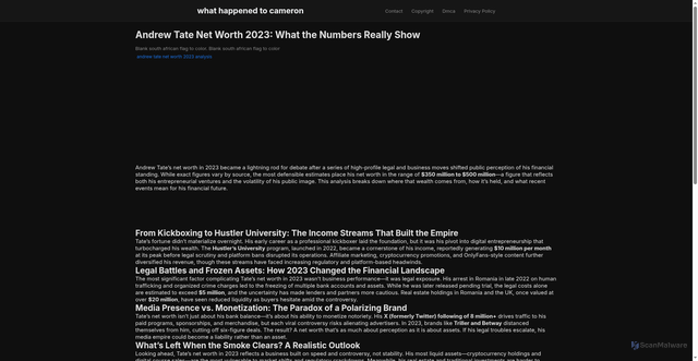 Security scan screenshot of https://newdizaynartblog-dp8oxpvgw1xl.edgeone.app/andrew-tate-net-worth-2023-analysis.html