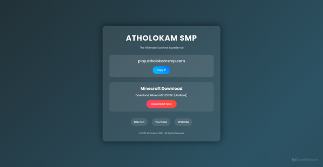 Security scan screenshot of https://atholokhamsmp-q6bv9ilkrb.edgeone.app/