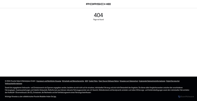 Security scan screenshot of https://mycharging.porsche.com