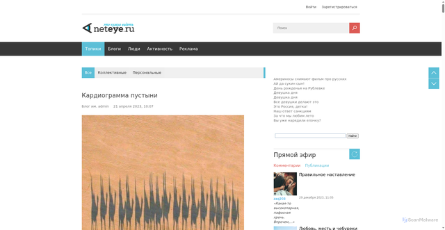 Security scan screenshot of https://neteye.ru