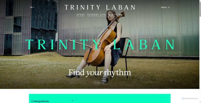 Security scan screenshot of https://www.trinitylaban.ac.uk/