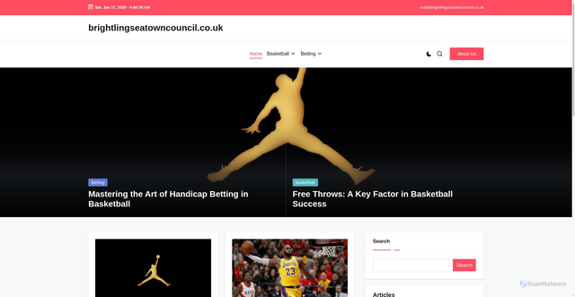 Security scan screenshot of https://brightlingseatowncouncil.co.uk/