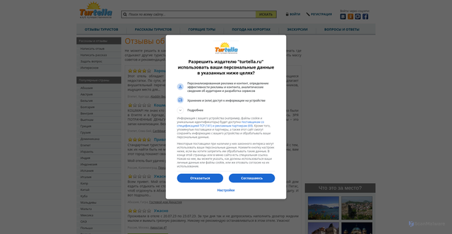 Security scan screenshot of https://turtella.ru