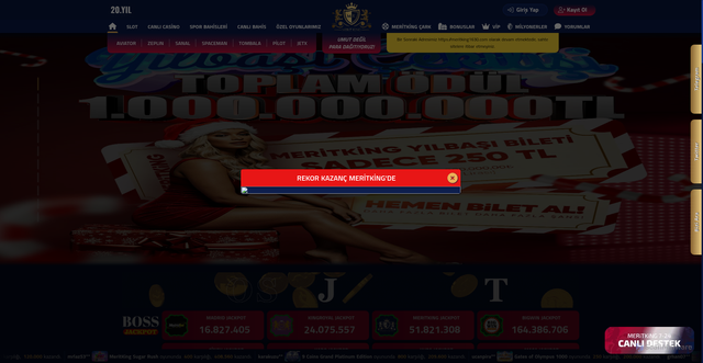Security scan screenshot of https://meeitking1698.com/play/slot/softswiss/softswiss-MeritkingMillion/9554/0