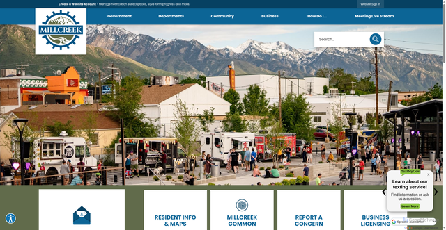 Security scan screenshot of https://millcreekut.gov/