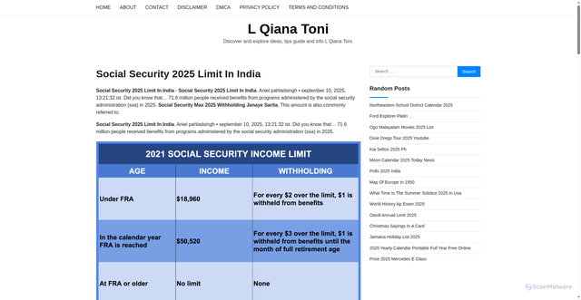 Security scan screenshot of https://lqianatoni.pages.dev/jdtmp-social-security-2025-limit-in-india-ddkmp/