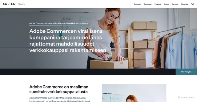 Security scan screenshot of https://www.magentokauppa.fi