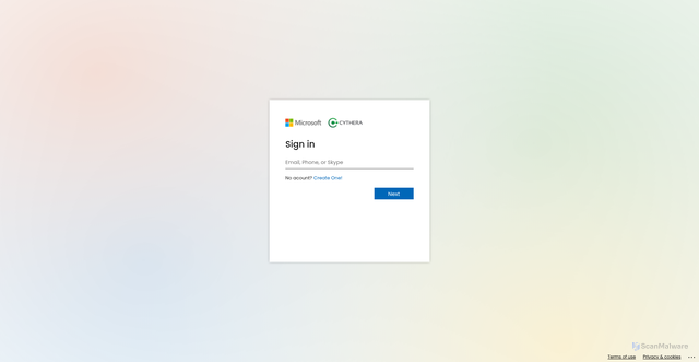 Security scan screenshot of https://www.cytheraonline.com/