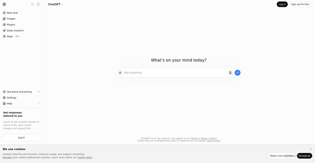 Security scan screenshot of https://chatgpt.com/account