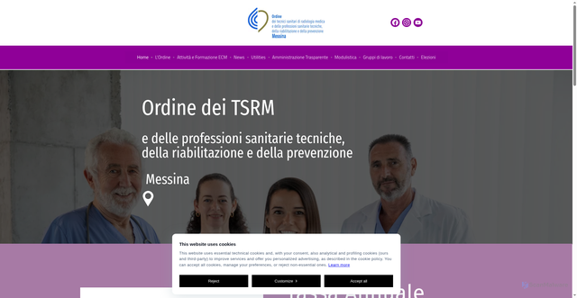 Security scan screenshot of https://www.tsrmmessina.it/