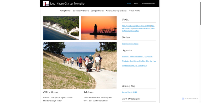 Security scan screenshot of https://southhaventwp.com/