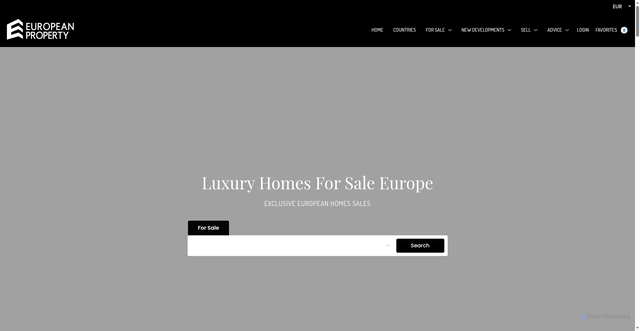 Security scan screenshot of https://europeanproperty.com