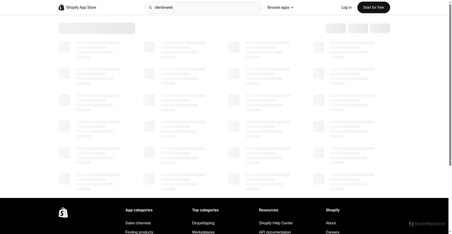 Security scan screenshot of https://app.identixweb.com