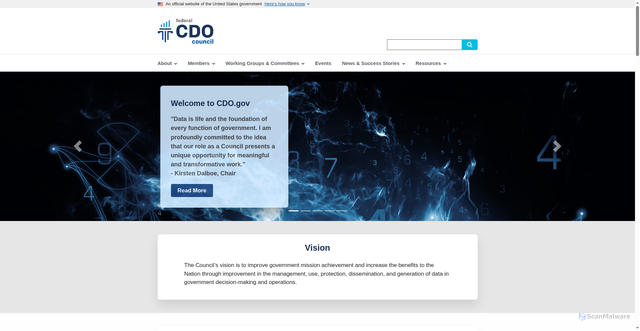 Security scan screenshot of https://www.cdo.gov/