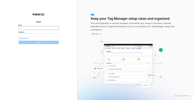 Security scan screenshot of https://adac.piwik.pro