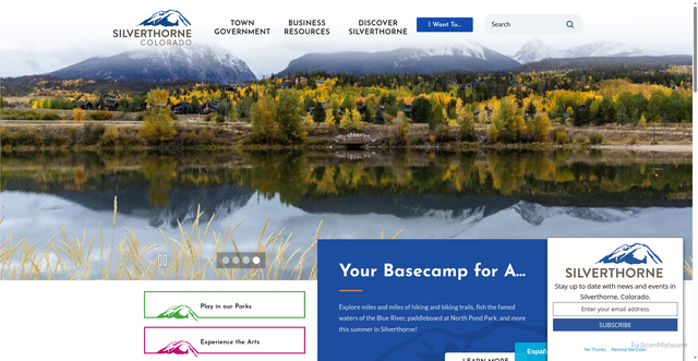 Security scan screenshot of https://www.silverthorne.org/