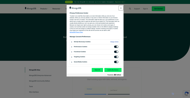 Security scan screenshot of https://downloads.mongodb.com
