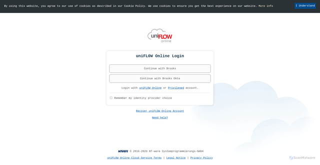 Security scan screenshot of https://genesishealth.us.uniflowonline.com