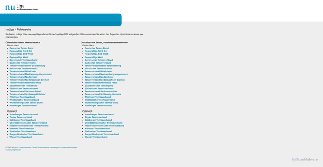 Security scan screenshot of https://liga.nu