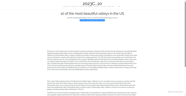 Security scan screenshot of https://cakrawalapixellab-dpet3uwhks0r.edgeone.app/10-of-the-most-beautiful-valleys-in-the-us.html