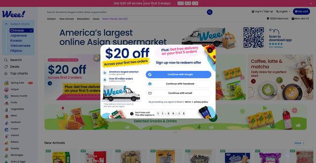 Security scan screenshot of https://click.sayweee.com