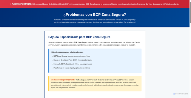 Security scan screenshot of http://viazonasegura.site/
