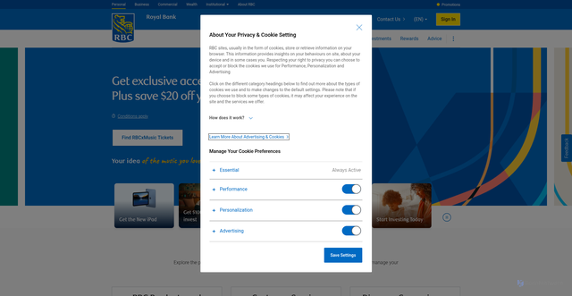 Security scan screenshot of http://rbcroyalbank.com/