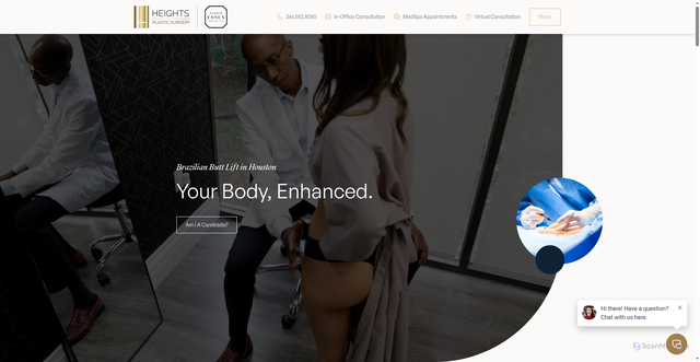 Security scan screenshot of https://heightsplasticsurgeryhouston.com/services/bbl-surgery-in-houston/