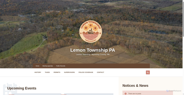 Security scan screenshot of https://lemontownshippa.gov/