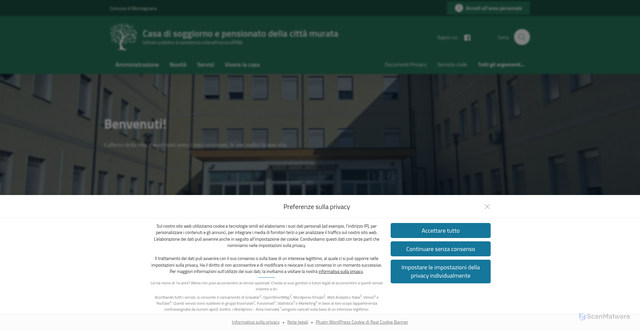 Security scan screenshot of https://cdrmontagnana.it/