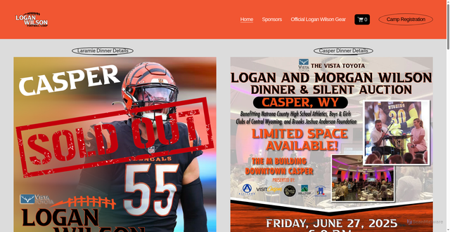 Security scan screenshot of https://loganwilsonevents.com/