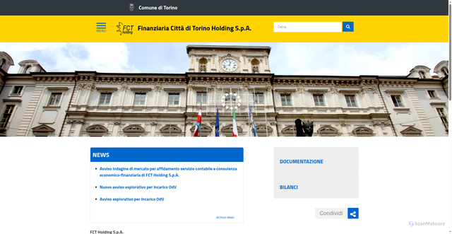 Security scan screenshot of https://www.fctspa.it