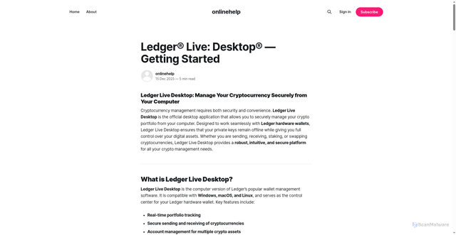 Security scan screenshot of https://onlinehelp.ghost.io/live-desktop/