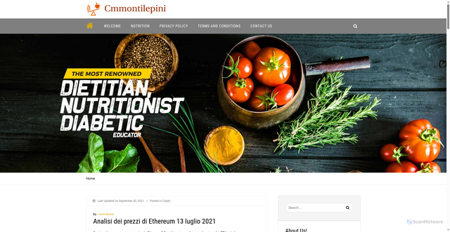 Security scan screenshot of https://www.cmmontilepini.it