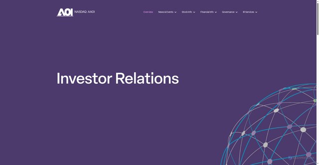 Security scan screenshot of https://investors.ao-inc.com/
