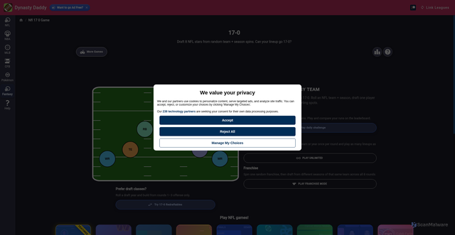 Security scan screenshot of a.pub.network