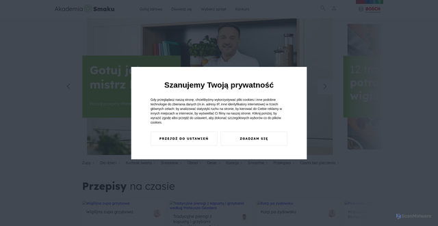 Security scan screenshot of https://akademiasmaku.pl