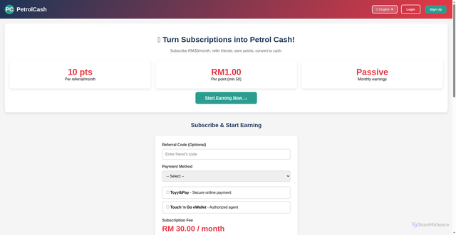 Security scan screenshot of https://petrolcash-5se87xmwcq.edgeone.app/
