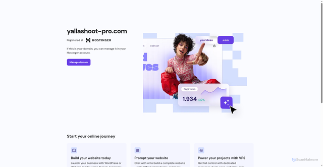Security scan screenshot of https://yallashoot-pro.com/