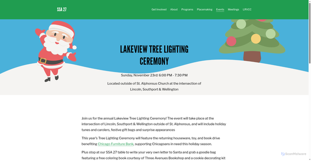 Security scan screenshot of https://www.lakeviewssa27.com/treelighting