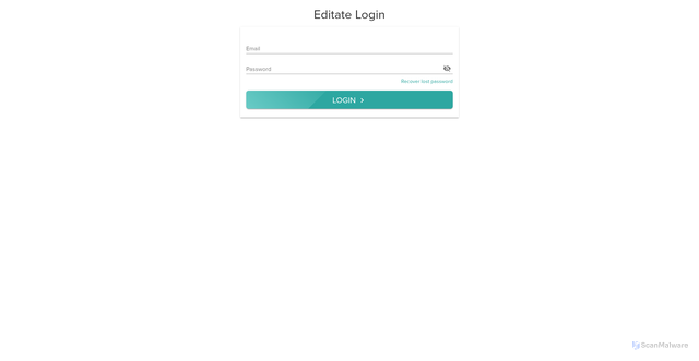 Security scan screenshot of https://editate.com