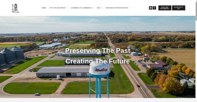 Security scan screenshot of https://winthropmn.gov/