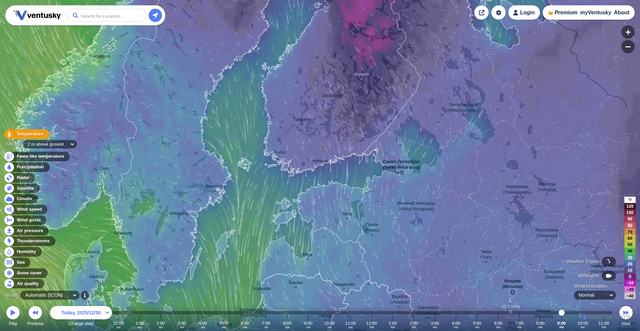 Security scan screenshot of https://www.ventusky.com
