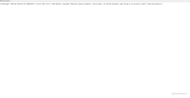 Security scan screenshot of https://www.newspapers.com/api/search/query?keyword=coming%20sunday&publication-ids=3707&date=2012-05-19