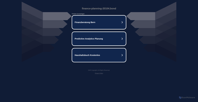 Security scan screenshot of https://finance-planning-20104.bond/?Nice_try