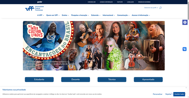 Security scan screenshot of https://www.uff.br/