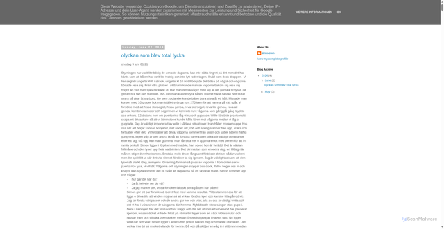 Security scan screenshot of https://tjaman.se